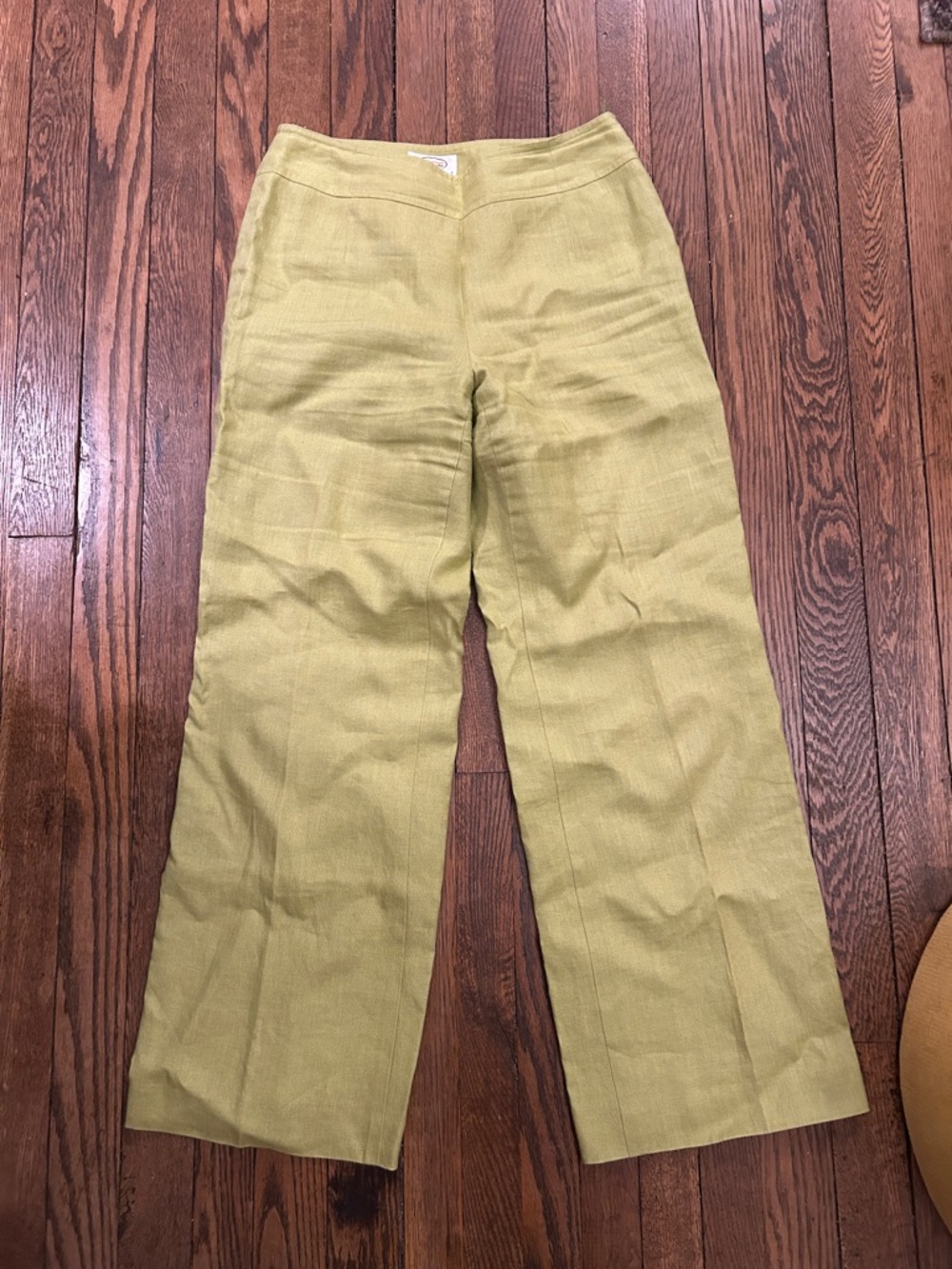 Talbots Olive Green Wide-Leg Chinos